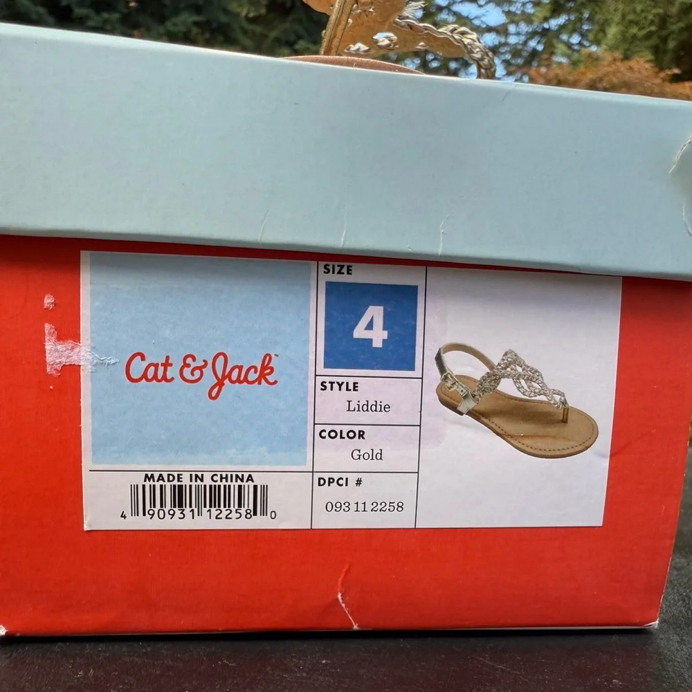 Girls Cat & Jack “Liddie” Sandal SZ 4